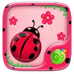 cute ladybug go keyboard theme android application logo